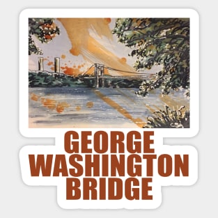 GEORGE WASHINGTON BRIDGE Sticker